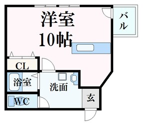 金屋町グランデの物件間取画像